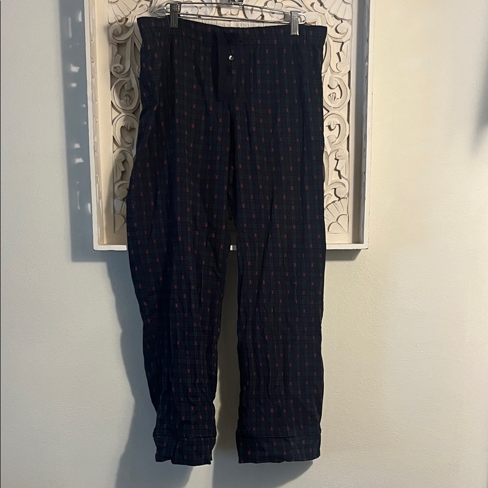 GAP Navy Blue Pajama Pants with Red Dot Pattern